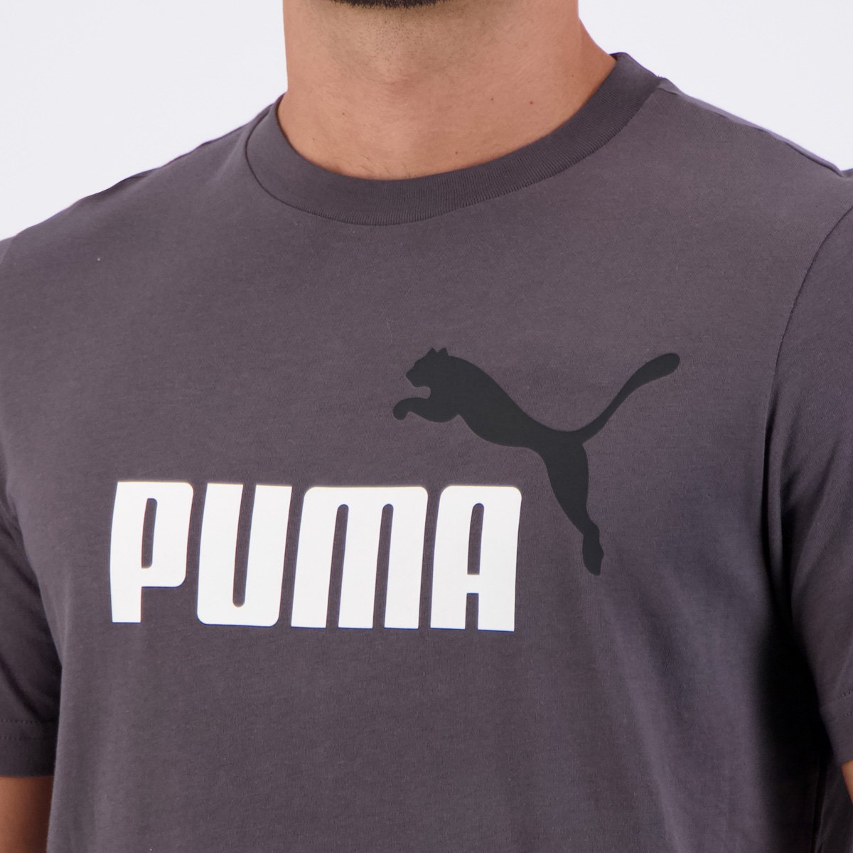 Camiseta Puma ESS 2 Color NO. 1 Cinza Cinza 5