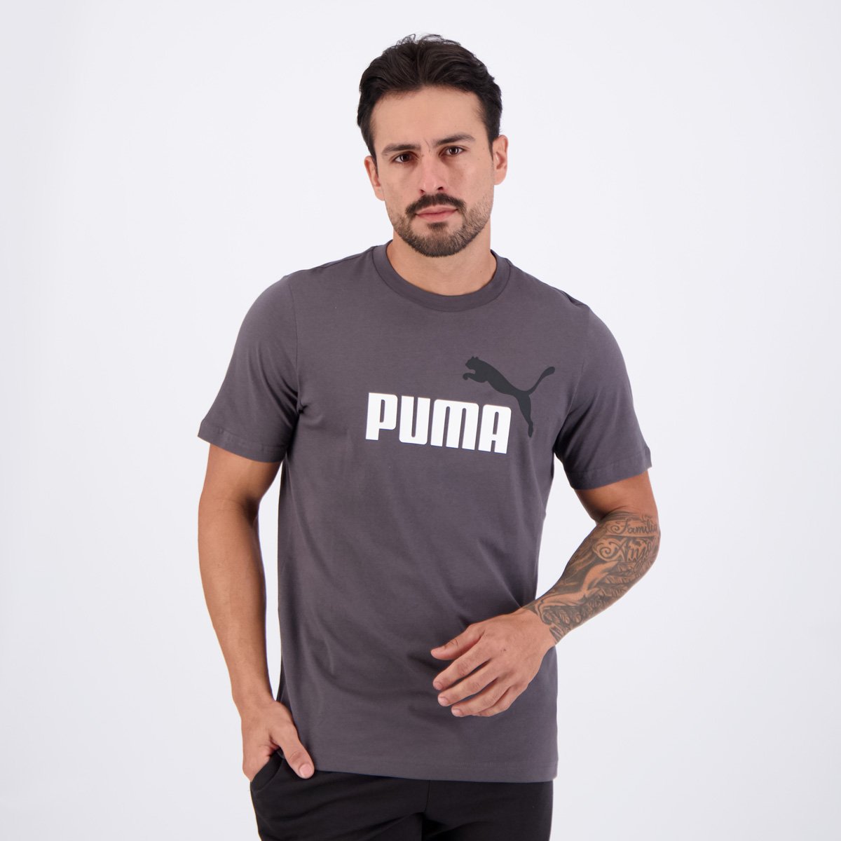Camiseta Puma ESS 2 Color NO. 1 Cinza