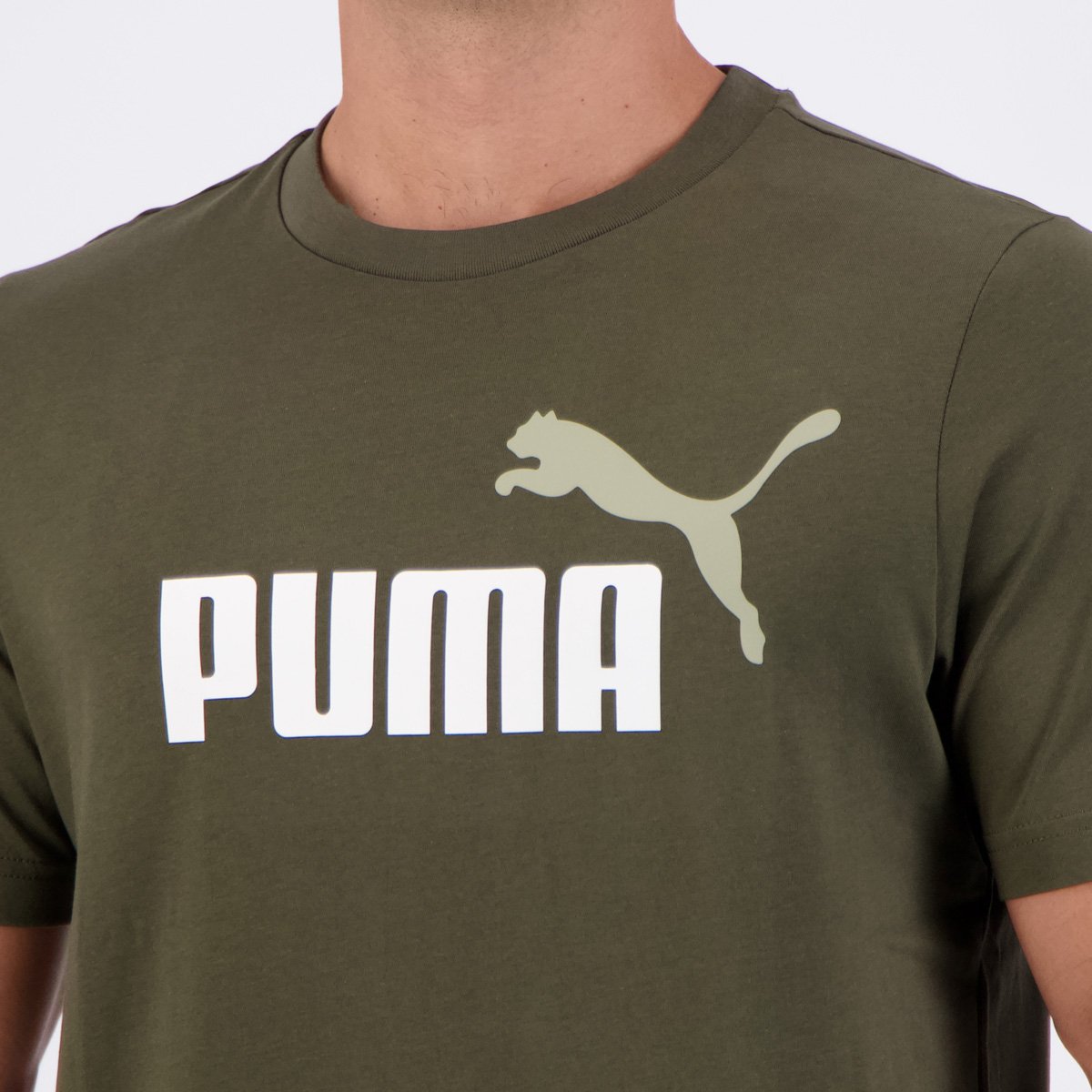Camiseta Puma ESS 2 Color NO 1 Verde Oliva Verde 5