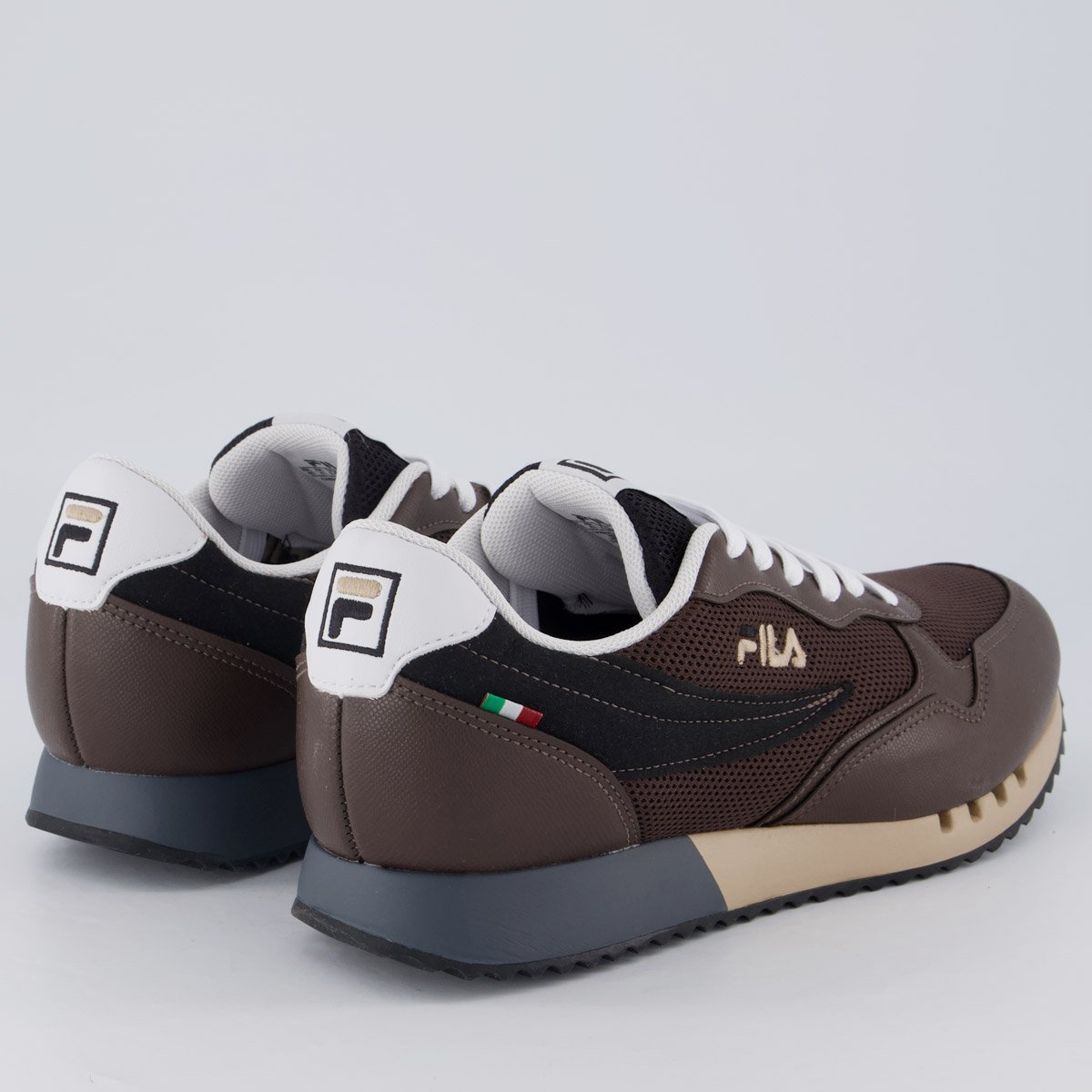 Tênis Fila Euro Jogger Sport II Marrom e Branco Marrom 3