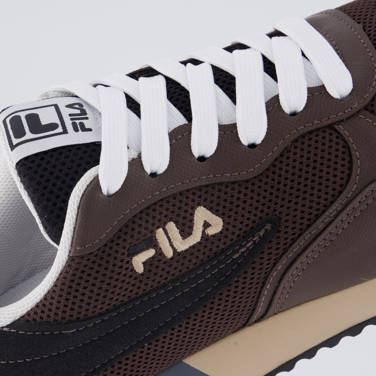 Tênis Fila Euro Jogger Sport II Marrom e Branco Marrom 7