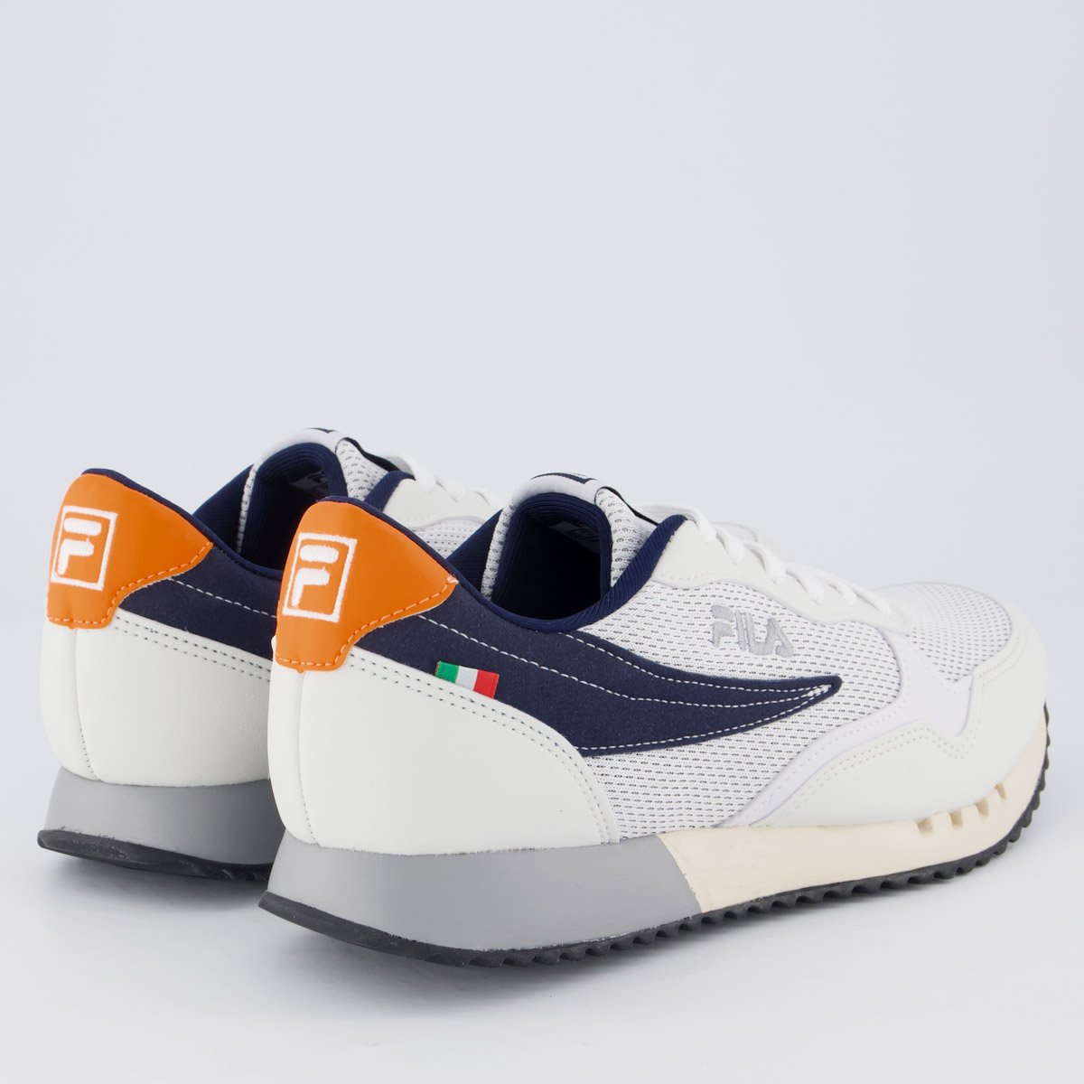 Tênis Fila Euro Jogger Sport II Branco e Marinho Branco 3