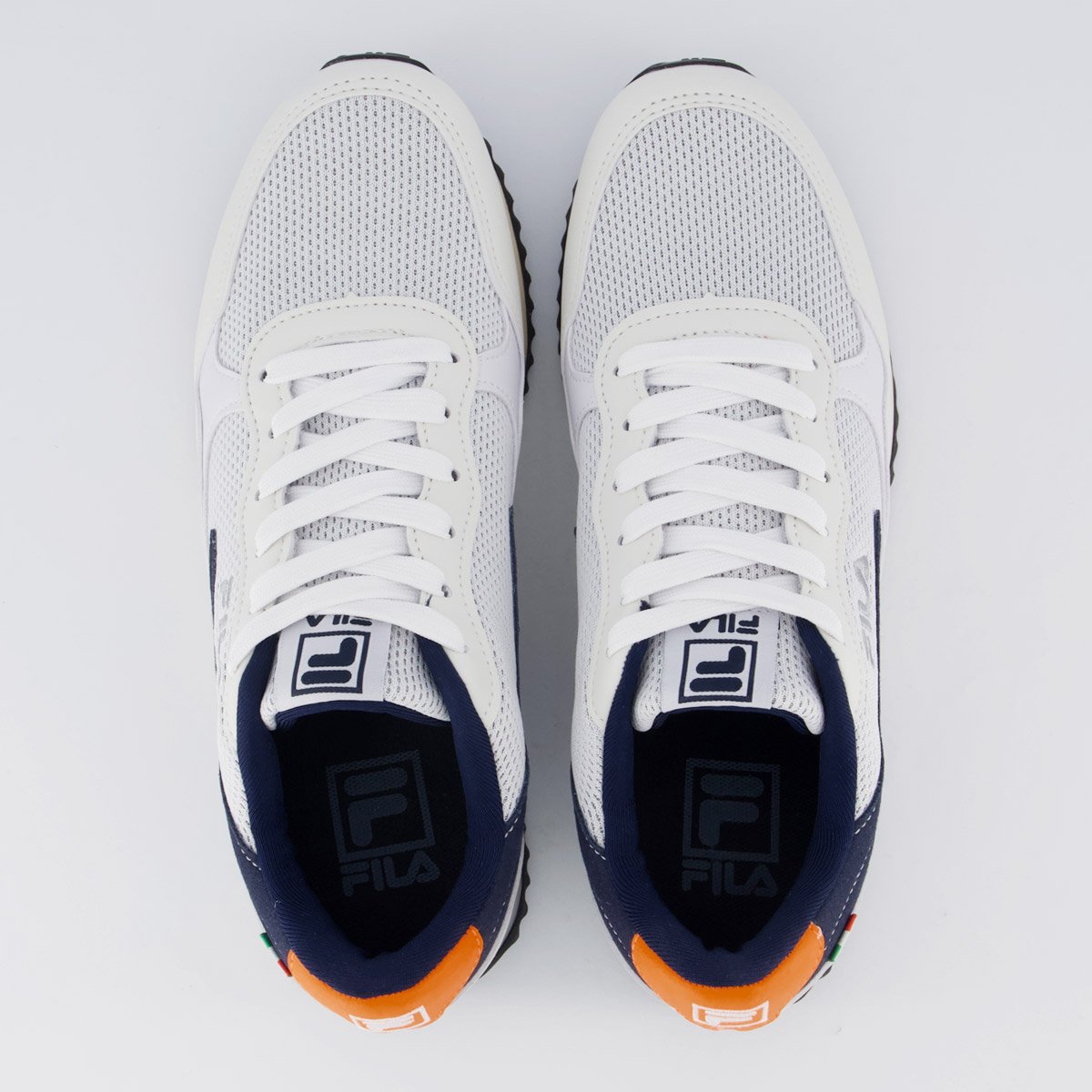 Tênis Fila Euro Jogger Sport II Branco e Marinho Branco 4