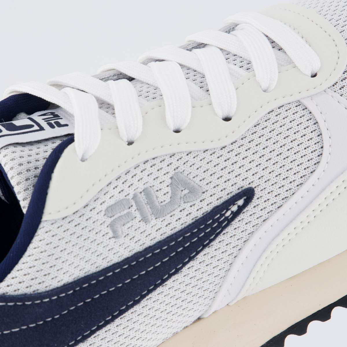 Tênis Fila Euro Jogger Sport II Branco e Marinho Branco 7