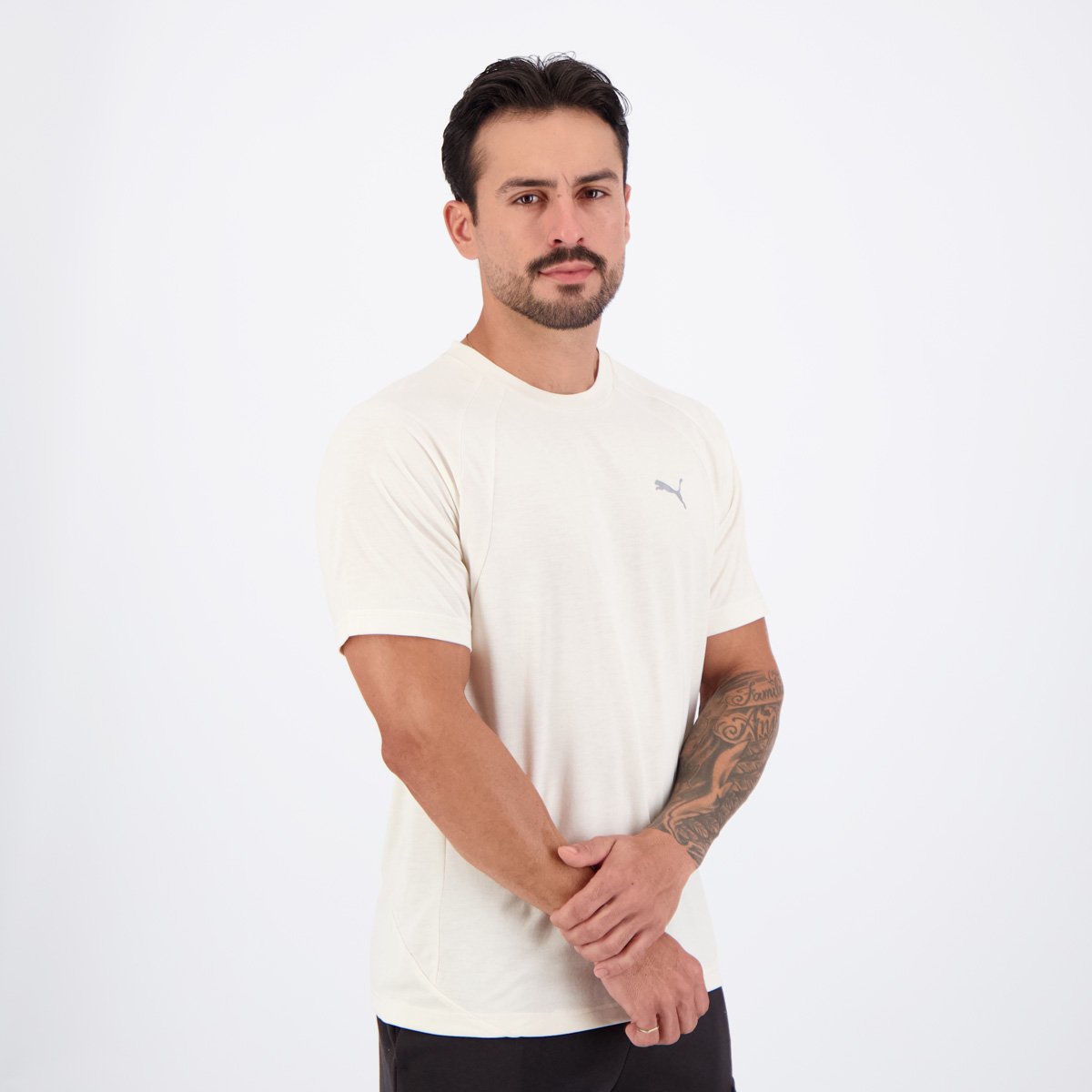 Camiseta Puma Evostripe Bege Bege 2