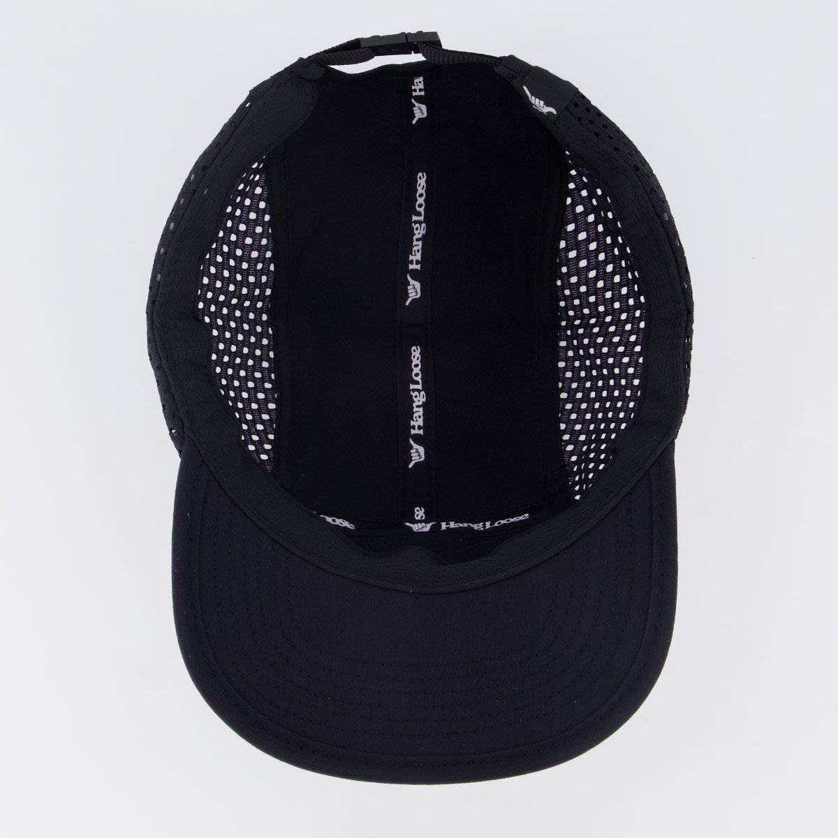 Boné Hang Loose Logo Preto e Cinza Preto 4