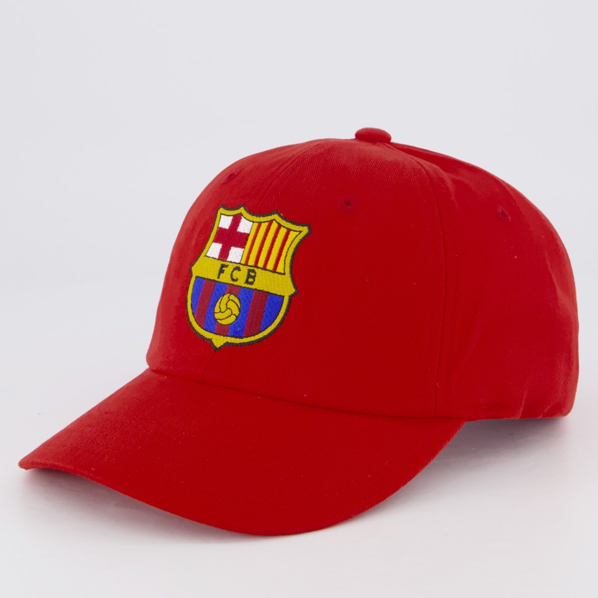Boné Barcelona Dad Escudo 6 Gomos Vermelho