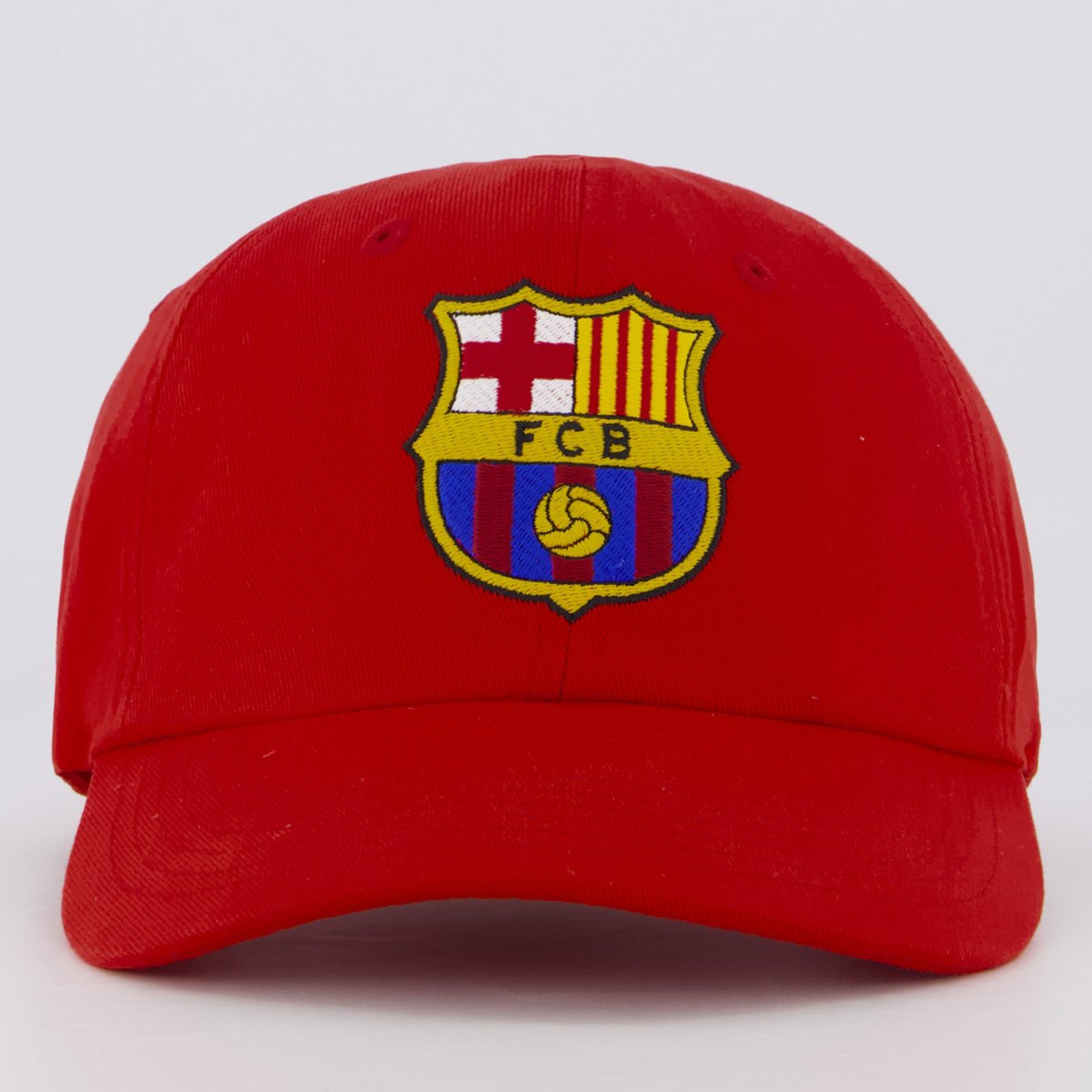 Boné Barcelona Dad Escudo 6 Gomos Vermelho Vermelho 2