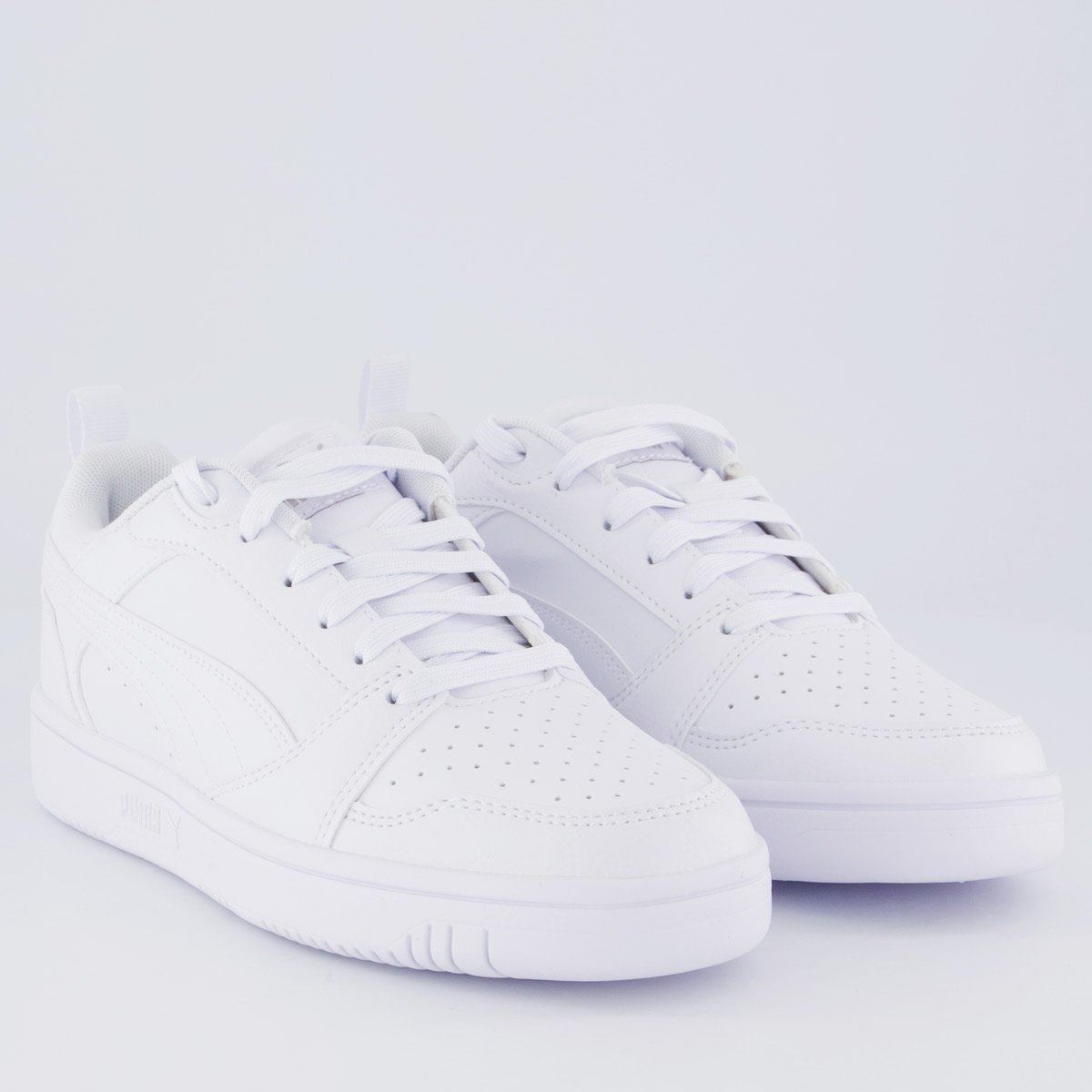 Tênis Puma Rebound V6 Feminino Branco Branco 2