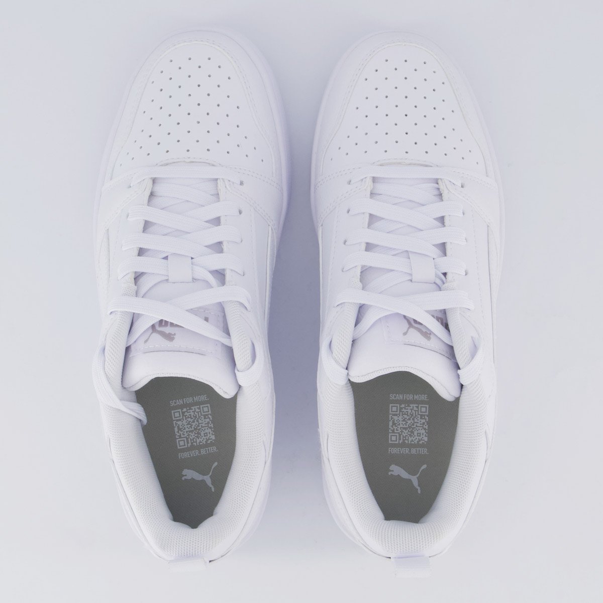 Tênis Puma Rebound V6 Feminino Branco Branco 4