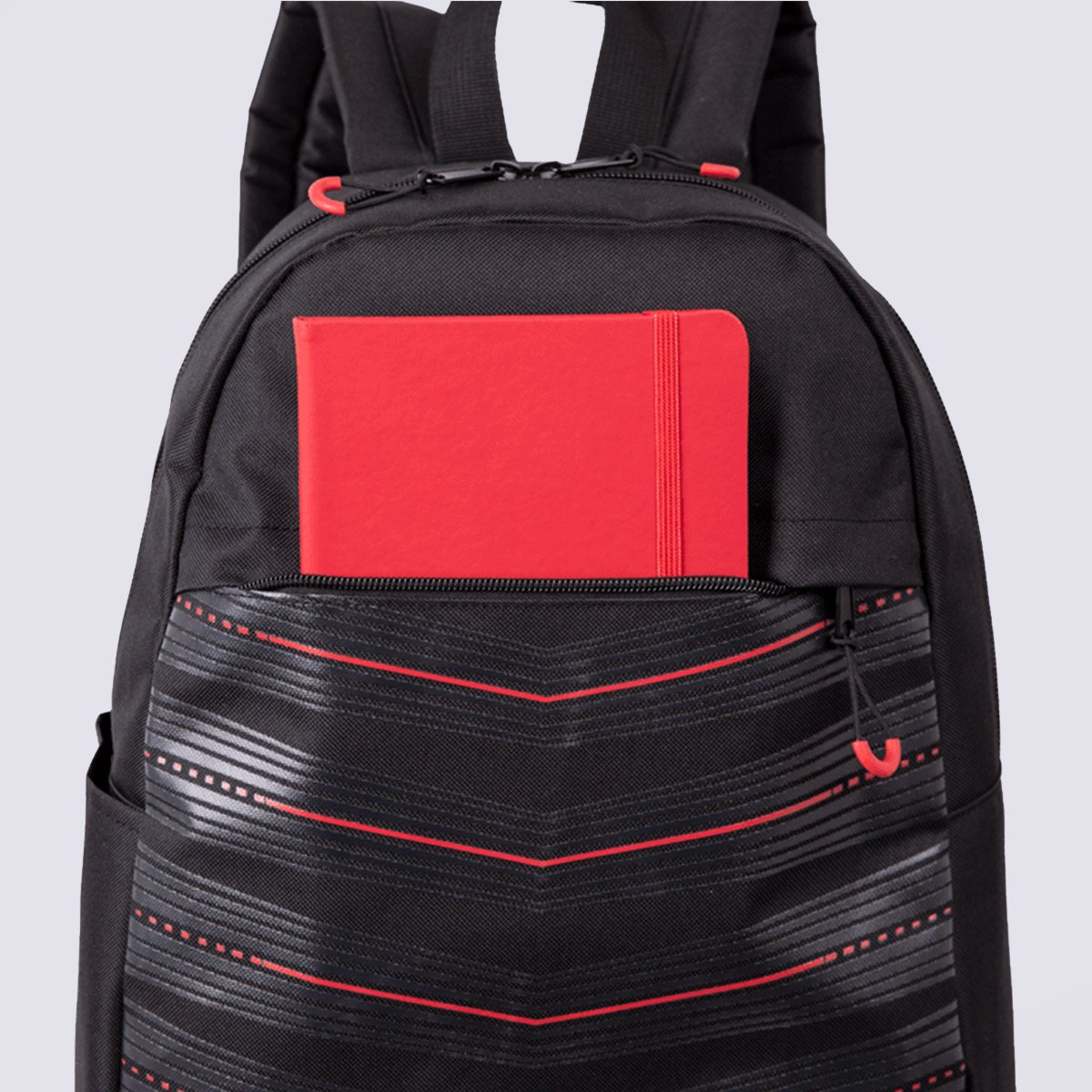 Mochila NBA Basics Preta e Vermelho Preto 5