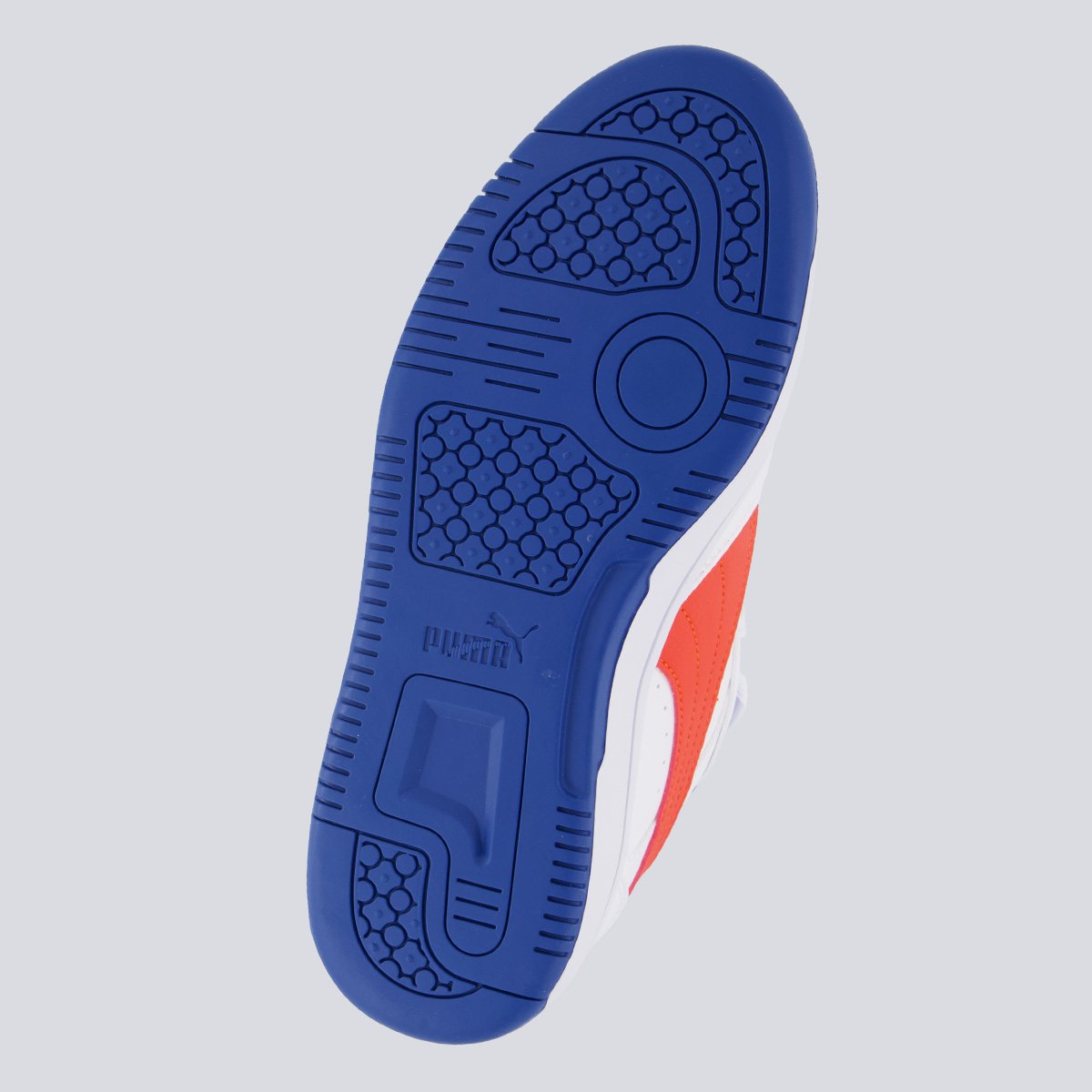 Tênis Puma Rebound V6 Juvenil Branco e Vermelho Branco 5