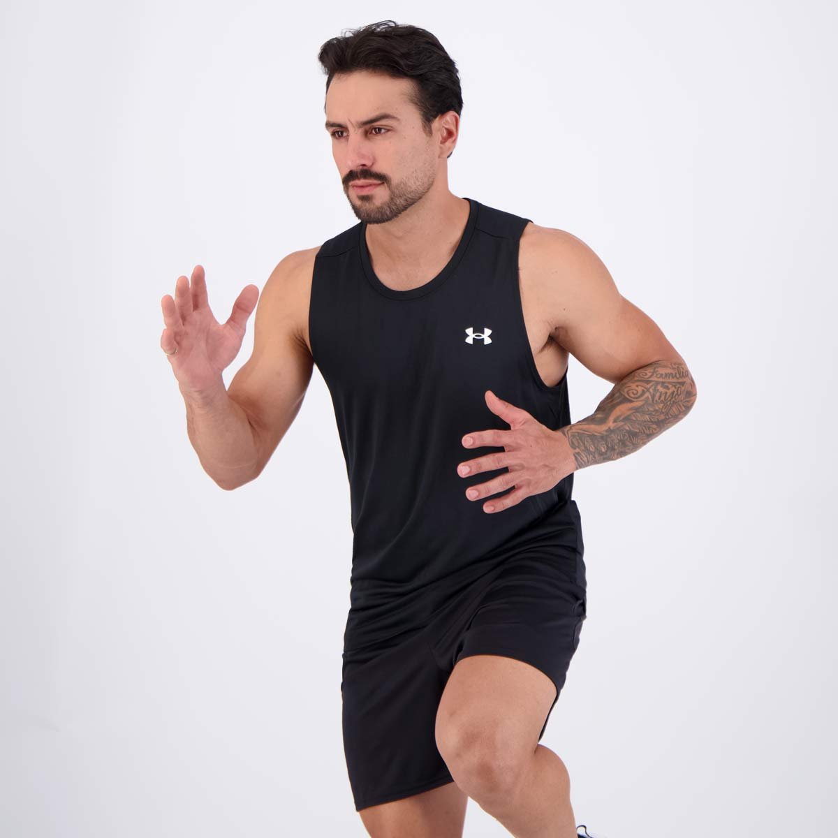 Regata Under Armour Tech Preta Preto 6