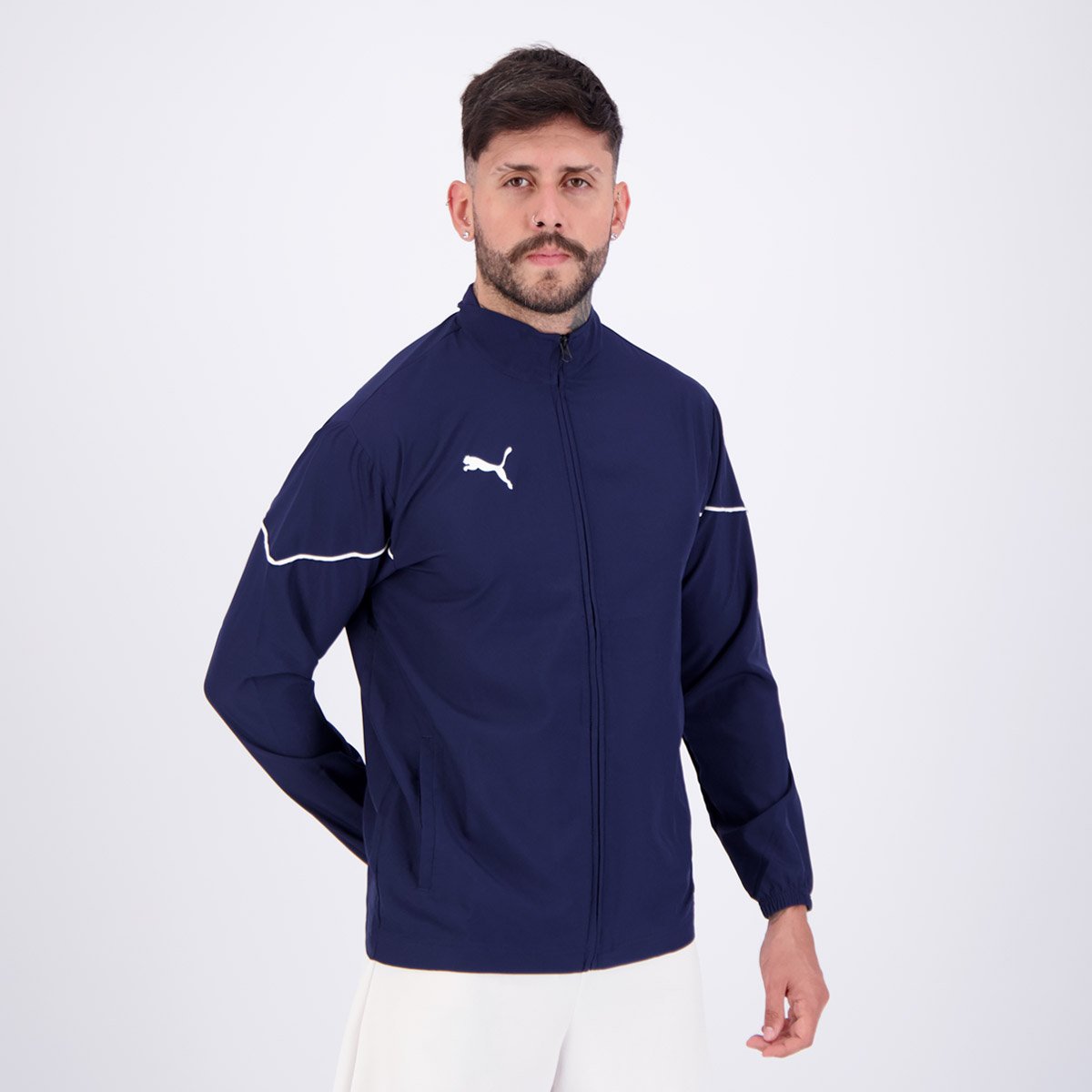 Jaqueta Puma Teamrise Azul Azul 2
