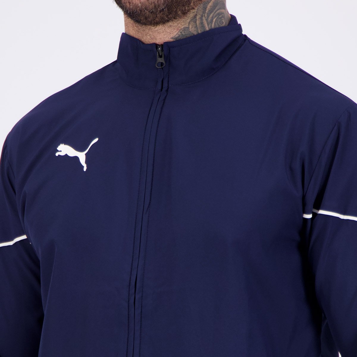 Jaqueta Puma Teamrise Azul Azul 5
