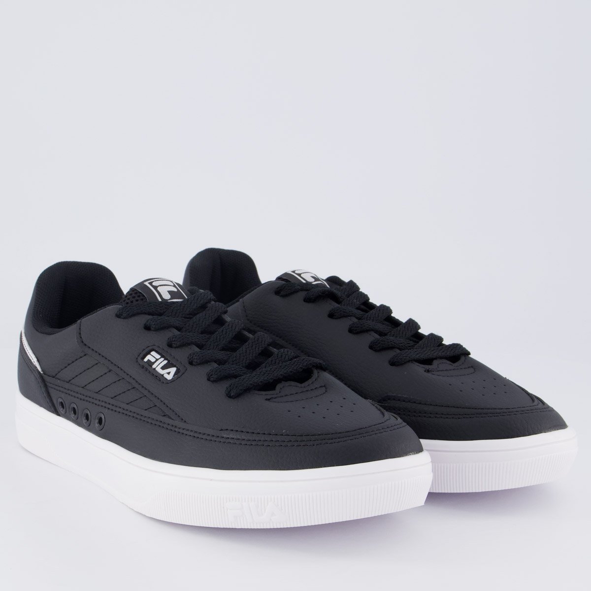 Tênis Fila Vortex Preto e Branco Preto 2