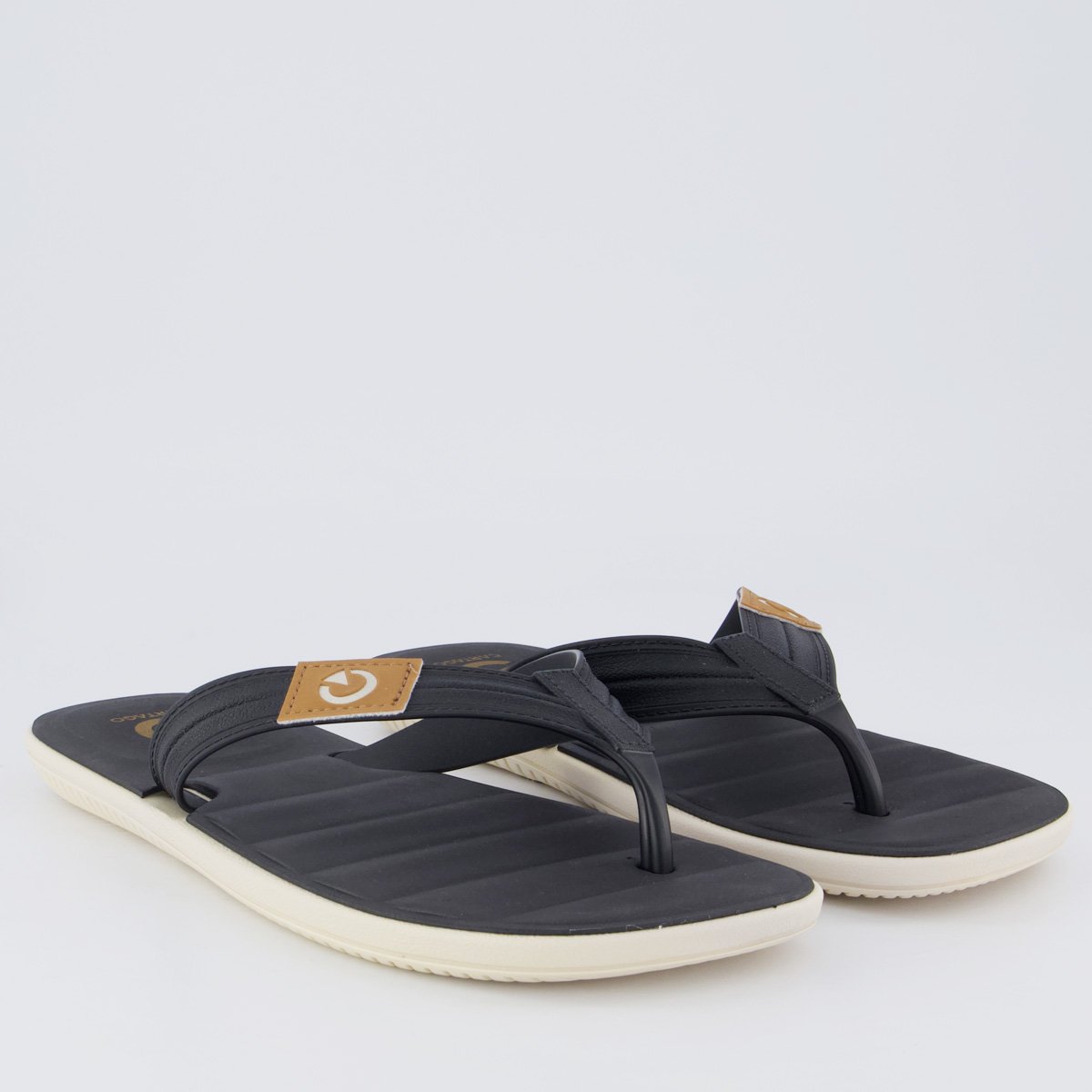 Chinelo Cartago Aspen Marrom Preto/Marrom 3
