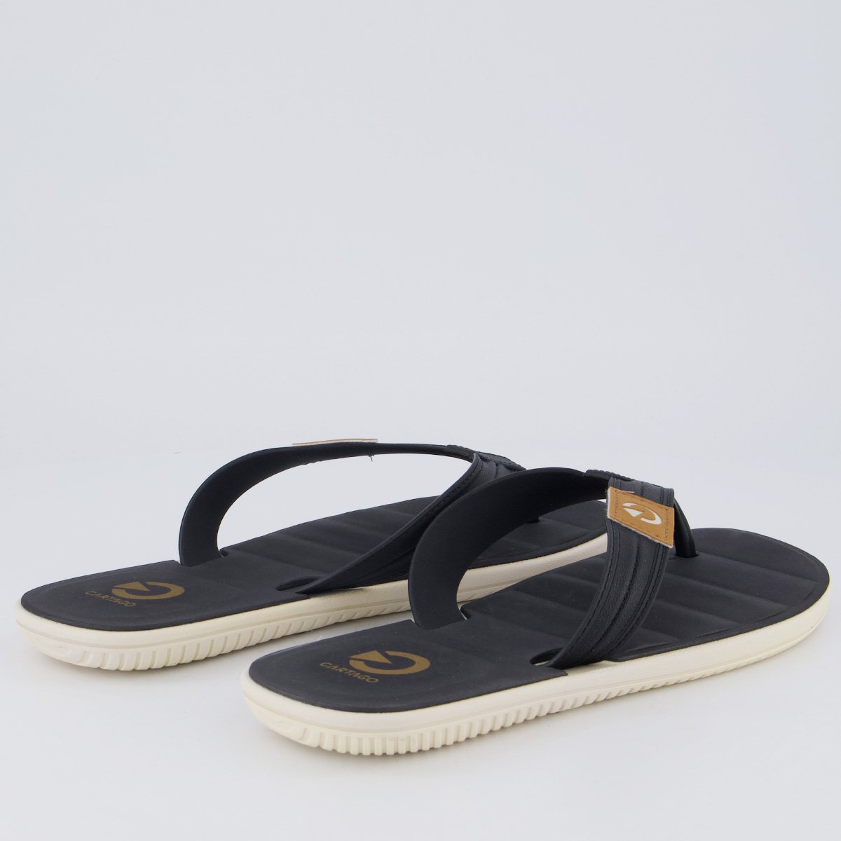 Chinelo Cartago Aspen Marrom Preto/Marrom 4