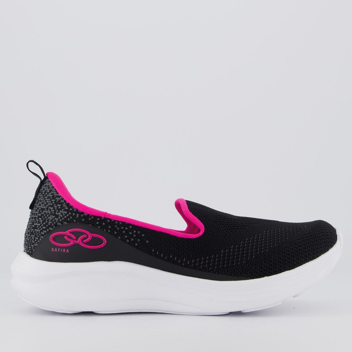 Tênis Olympikus Safira Feminino Preto e Rosa