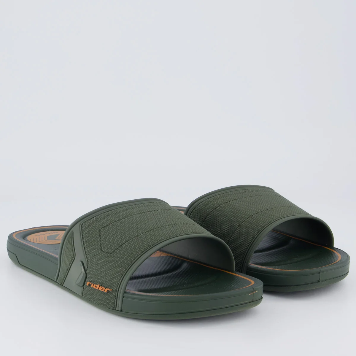 Chinelo Slide Rider Start Verde e Laranja Verde 3