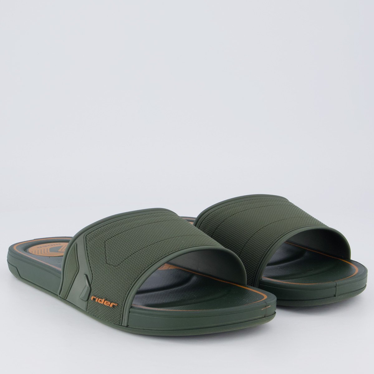 Chinelo Slide Rider Start Verde e Laranja Verde 3