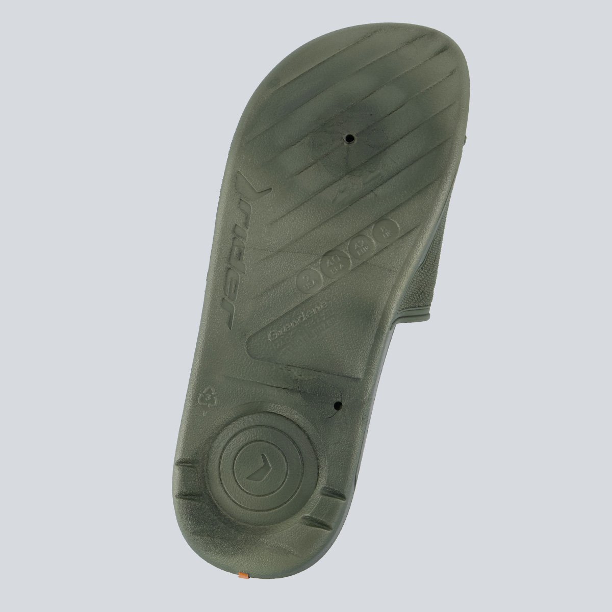 Chinelo Slide Rider Start Verde e Laranja Verde 5