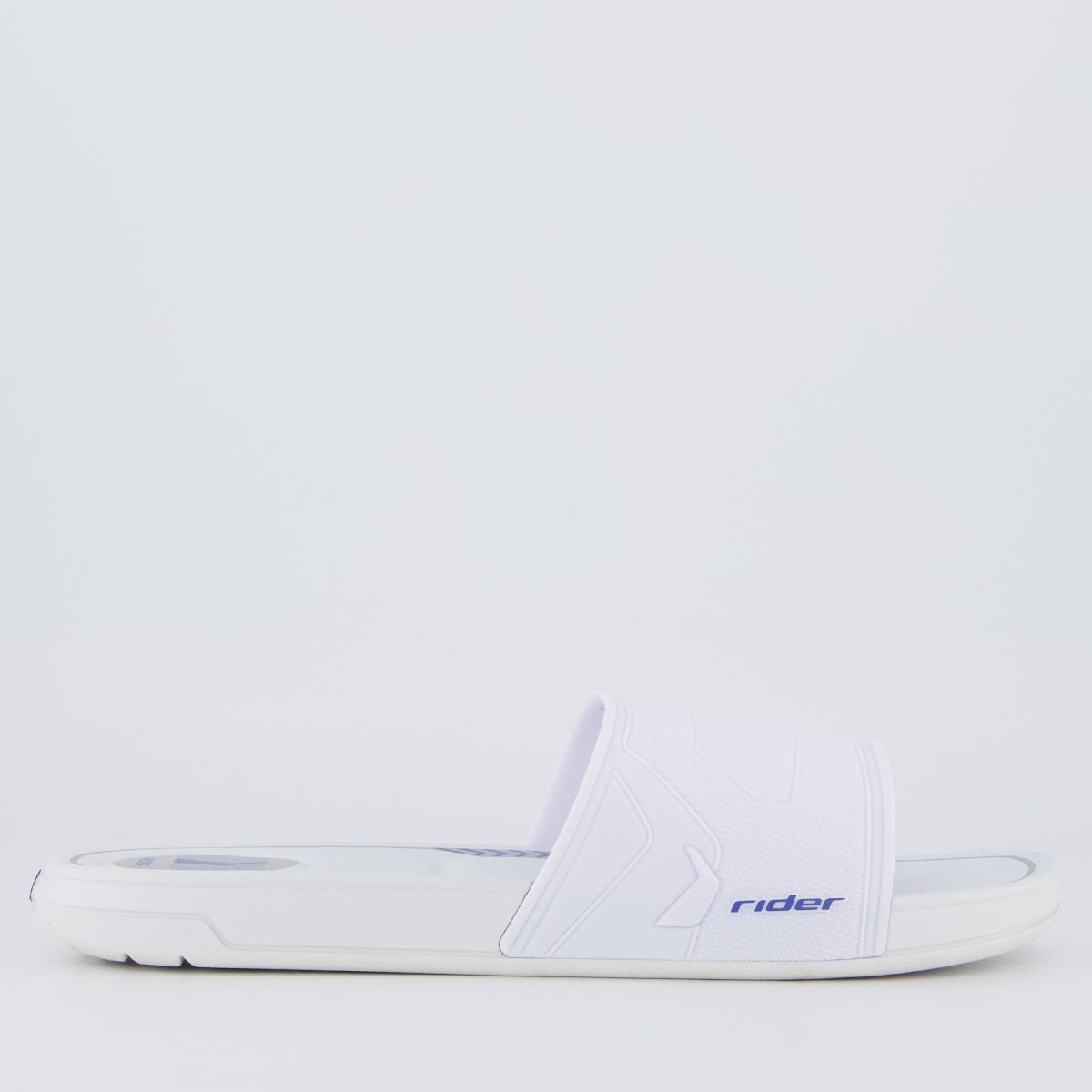 Chinelo Slide Rider Start Branco e Azul Branco 2