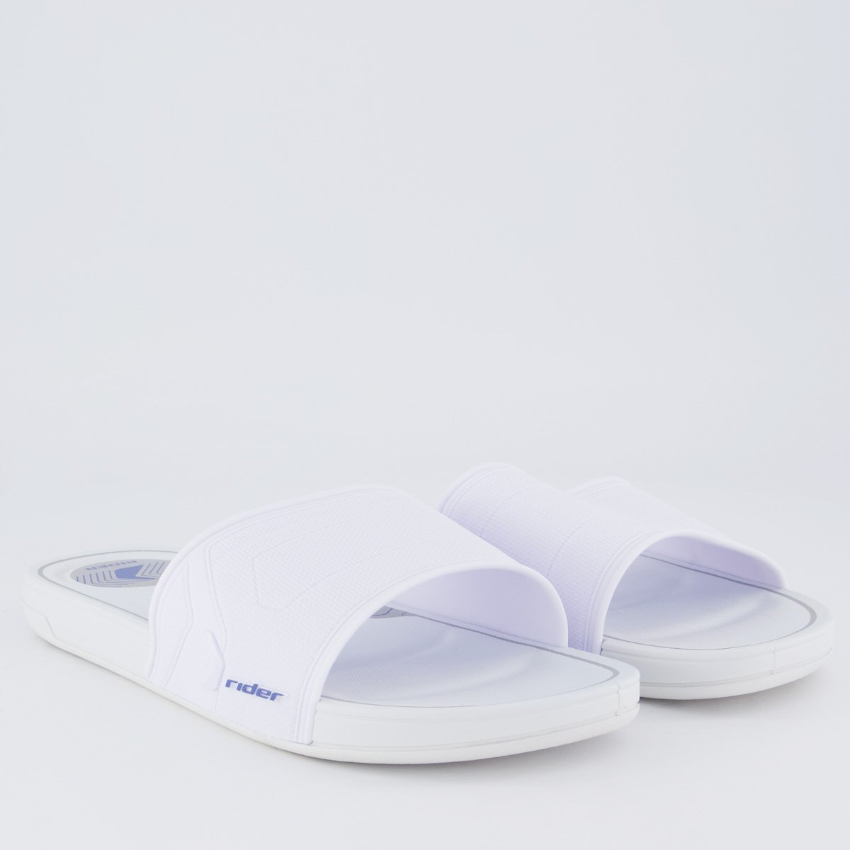 Chinelo Slide Rider Start Branco e Azul Branco 3