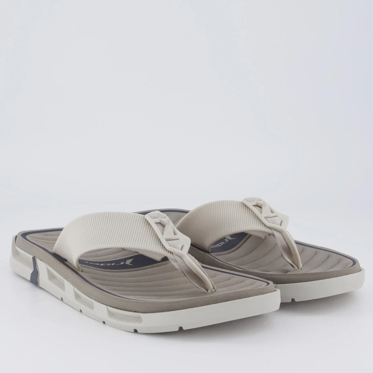 Chinelo Rider Feat Bege e Cinza Bege 3