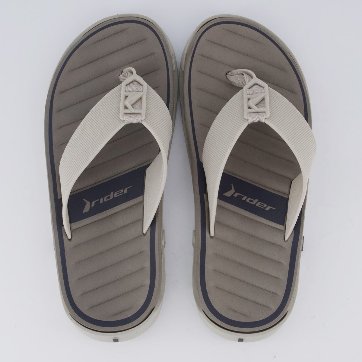 Chinelo Rider Feat Bege e Cinza