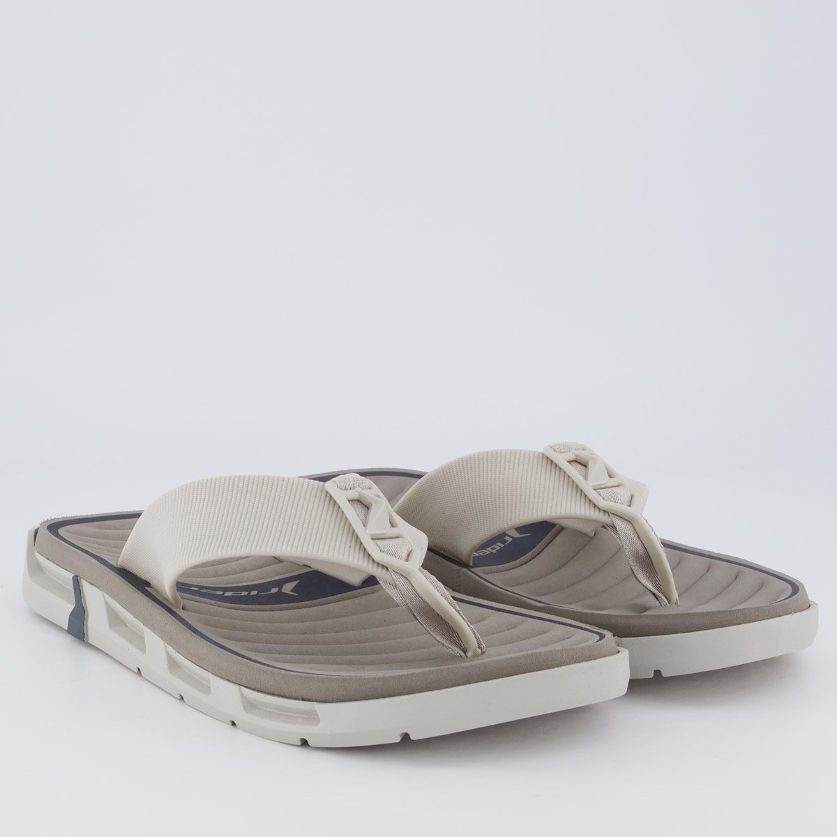 Chinelo Rider Feat Bege e Cinza Bege 3