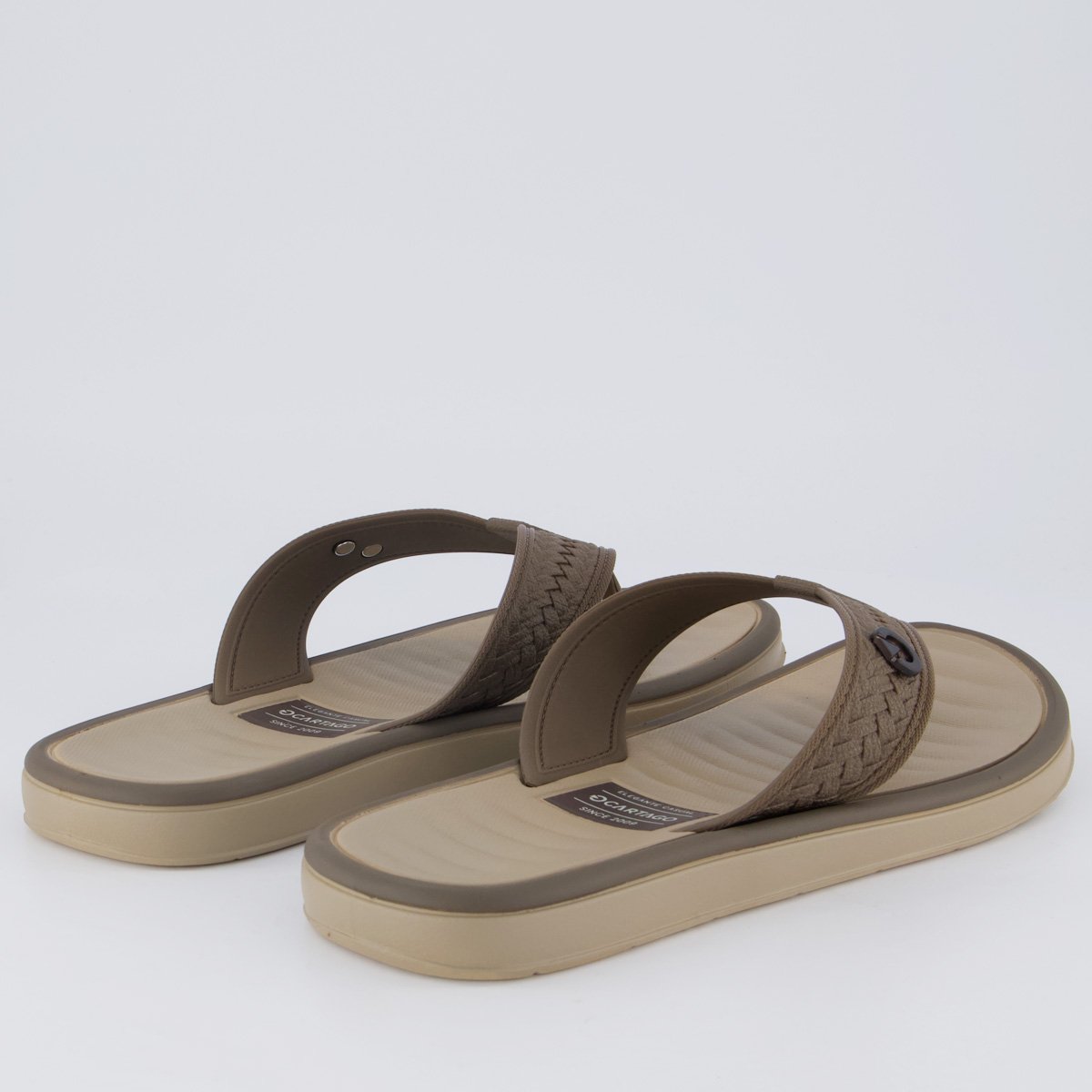 Chinelo Cartago Coimbra II Bege Bege 4