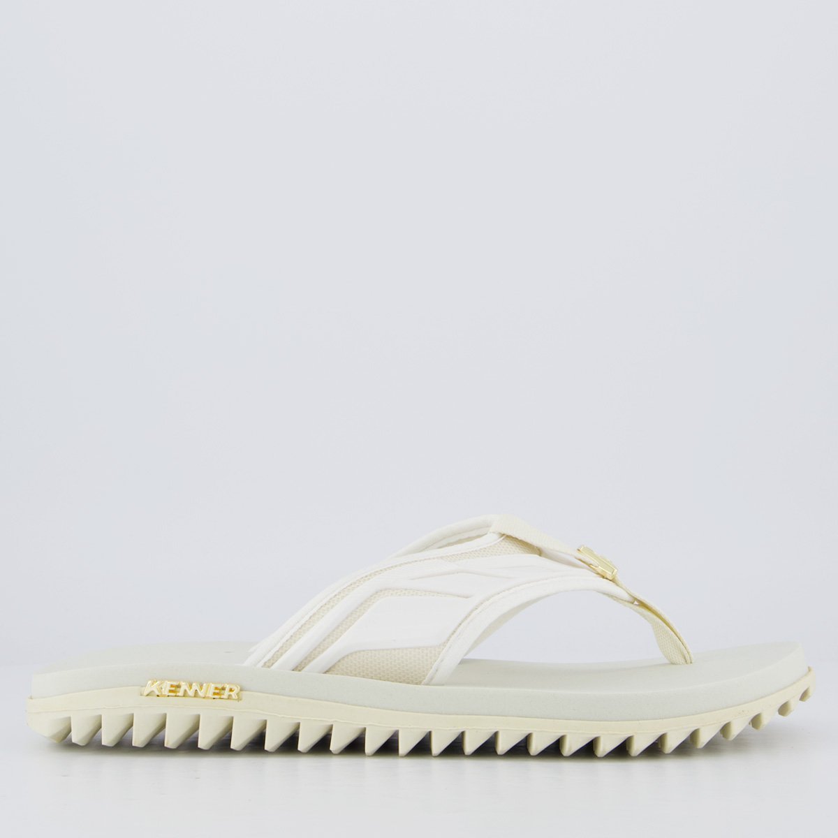 Chinelo Kenner Kivah Full Force Branco Branco 2