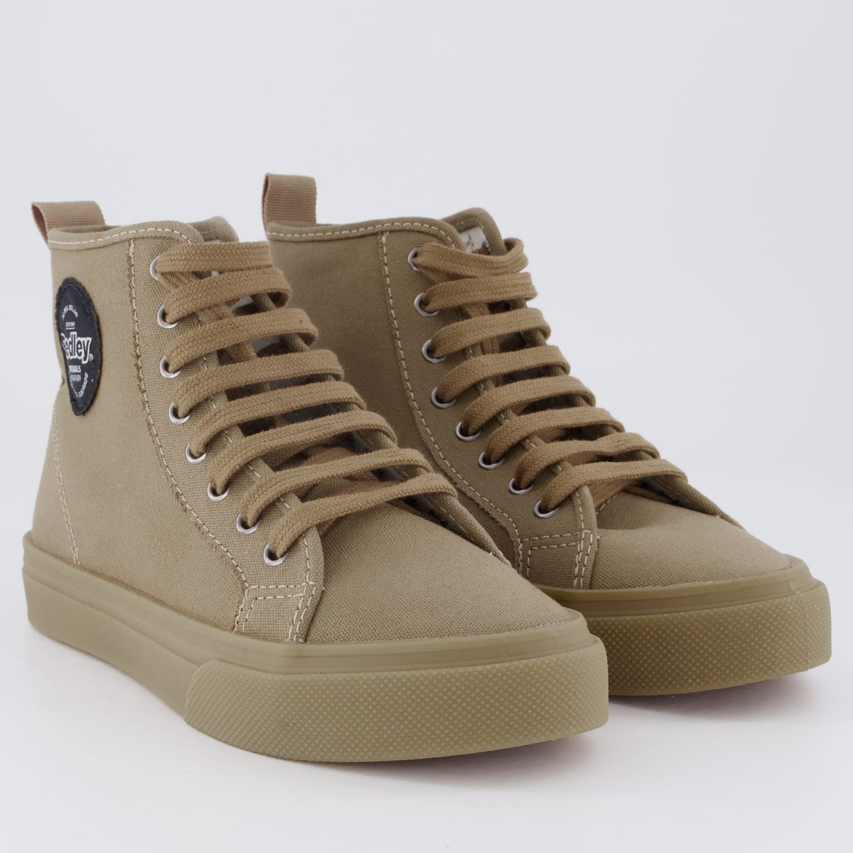 Tênis Redley High Látex Feminino Caqui Bege 2