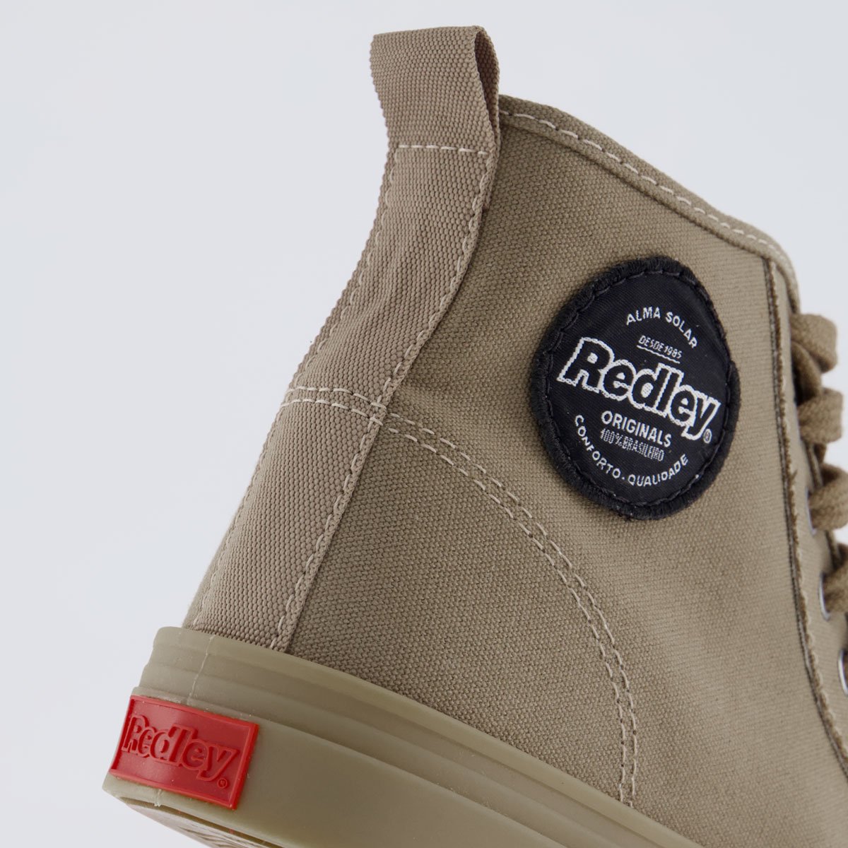 Tênis Redley High Látex Feminino Caqui Bege 6