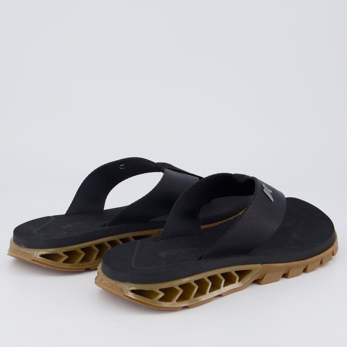 Chinelo Kenner Rakka Preto e Marrom Preto 4