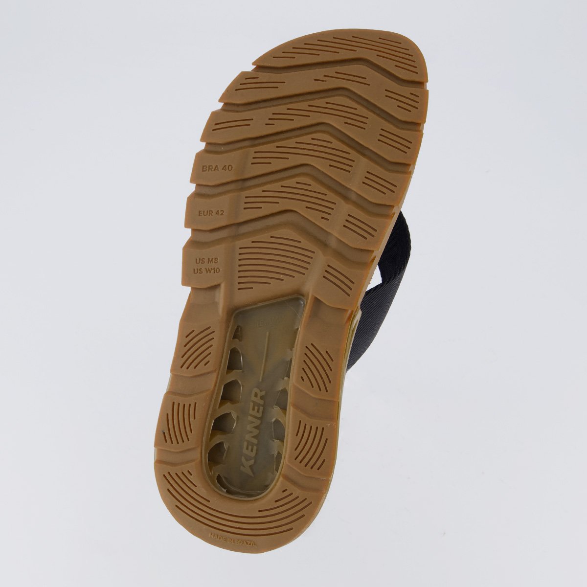 Chinelo Kenner Rakka Preto e Marrom Preto 5