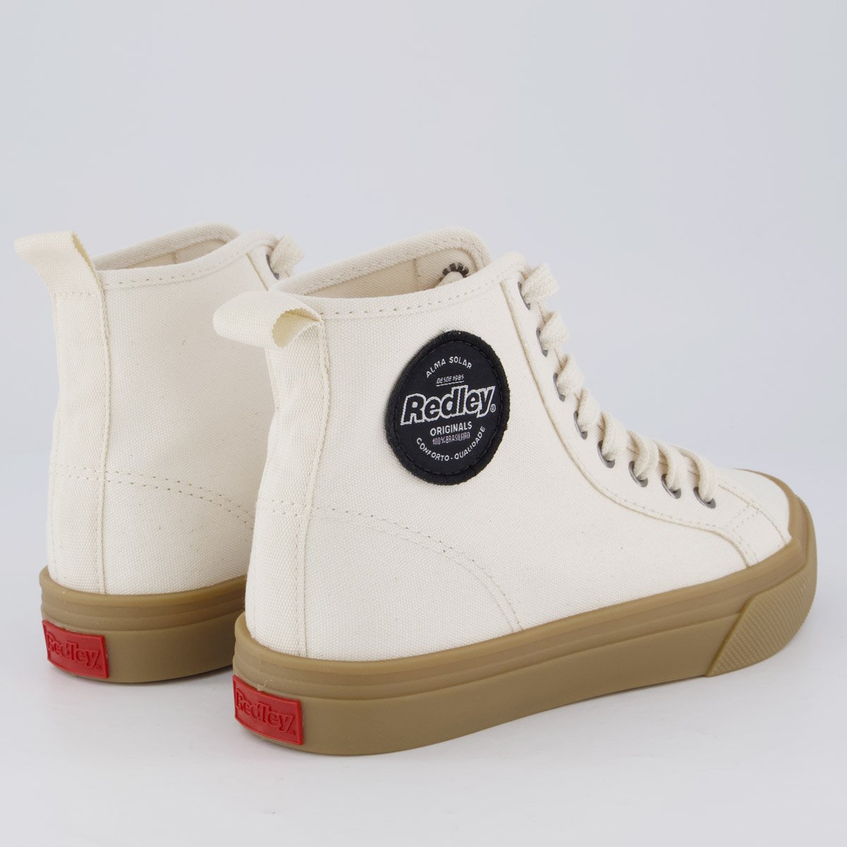 Tênis Redley High Látex Feminino Off White Off White 3
