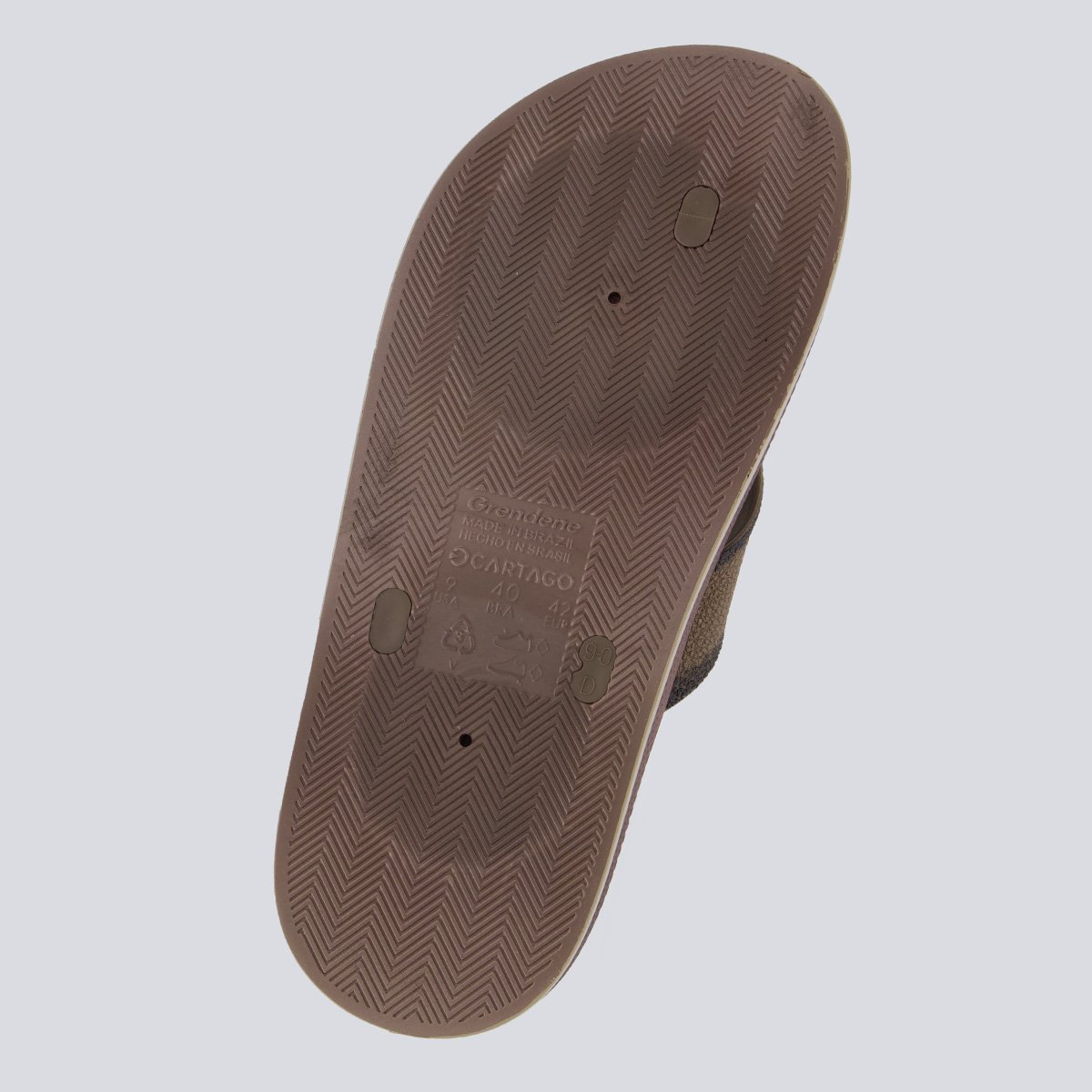 Chinelo Cartago Milão Plus Marrom Marrom 5