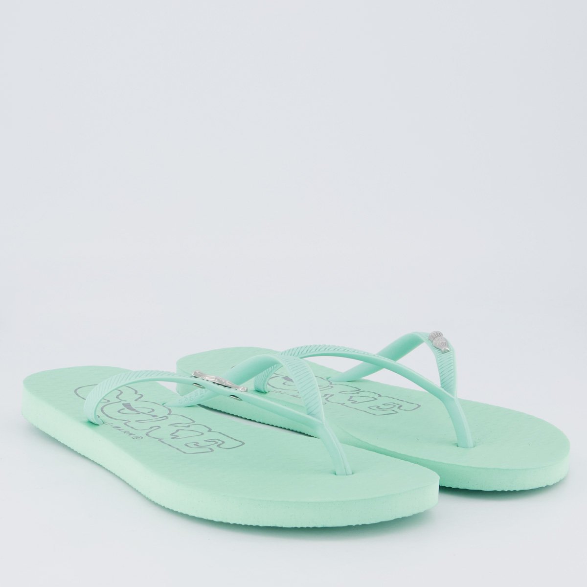 Chinelo Coca Cola Metallic Feminino Verde Verde 3