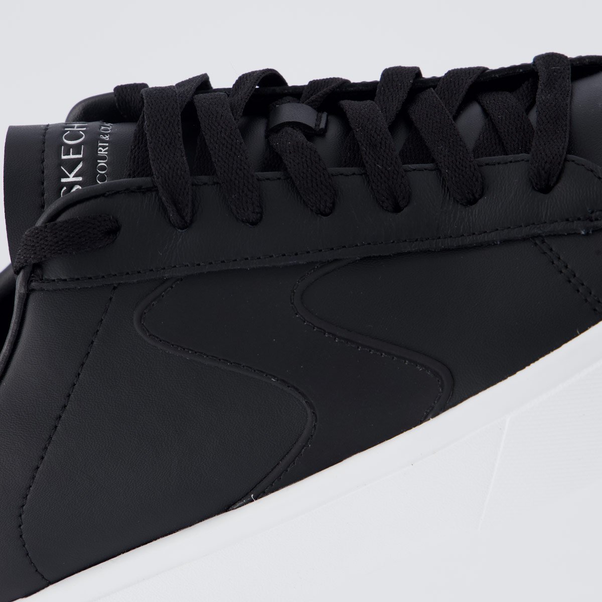 Tênis Skechers Eden LX Preto e Branco Preto 7