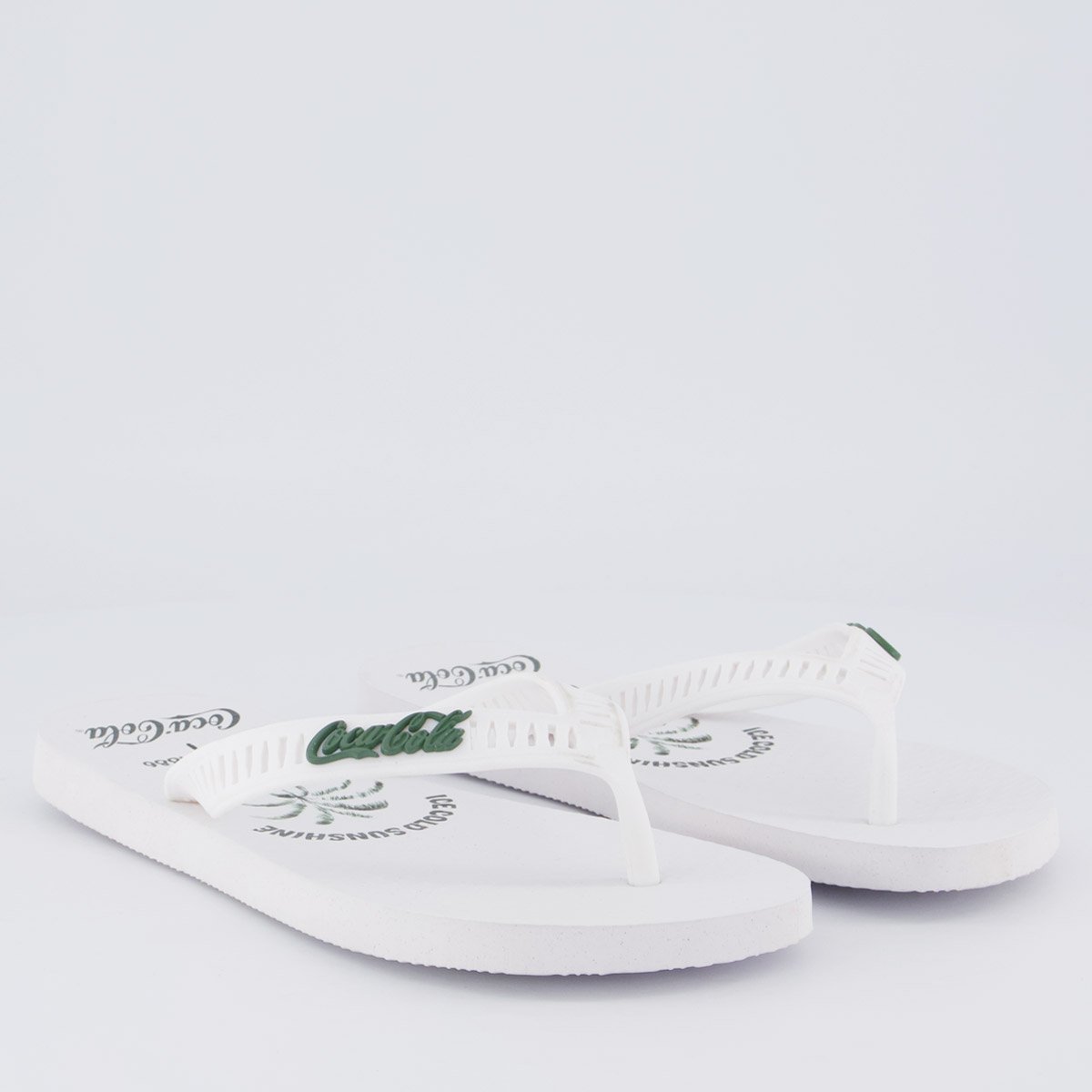 Chinelo Coca Cola Tropic Branco Branco 3