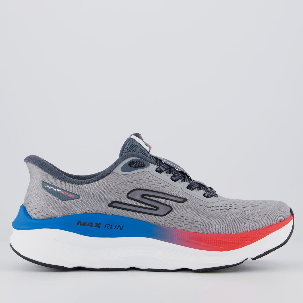 Tênis Skechers Max Run Cinza