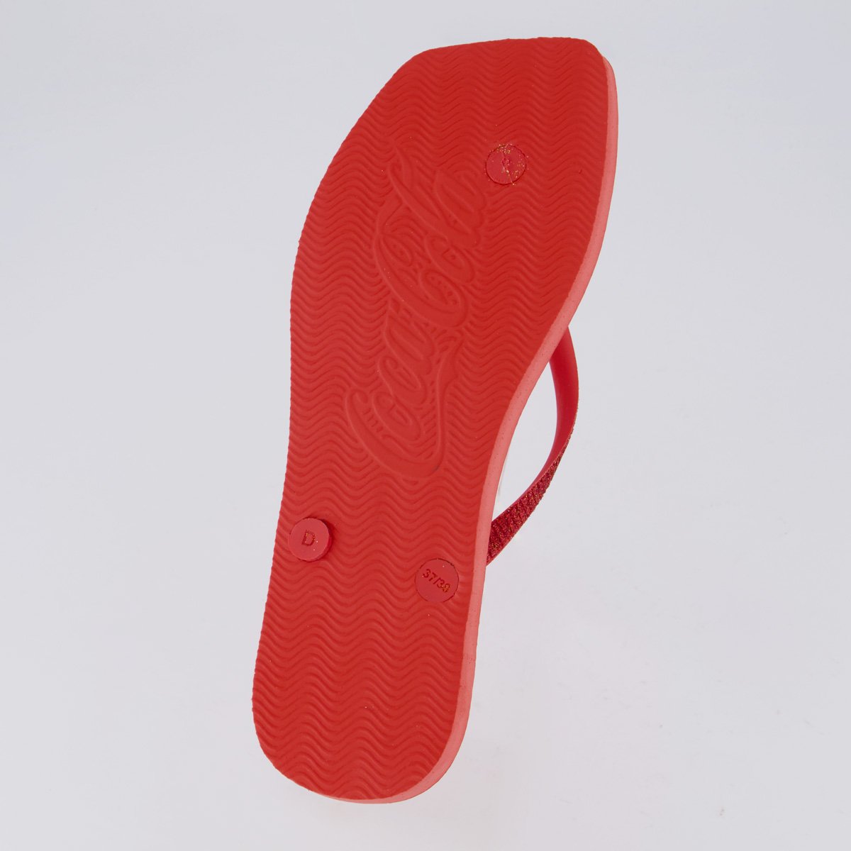 Chinelo Coca Cola Square C Gold Feminino Vermelho Vermelho 5