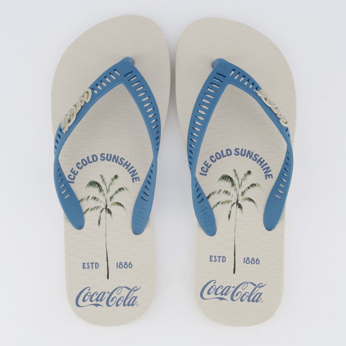 Chinelo Coca Cola Tropic Off White