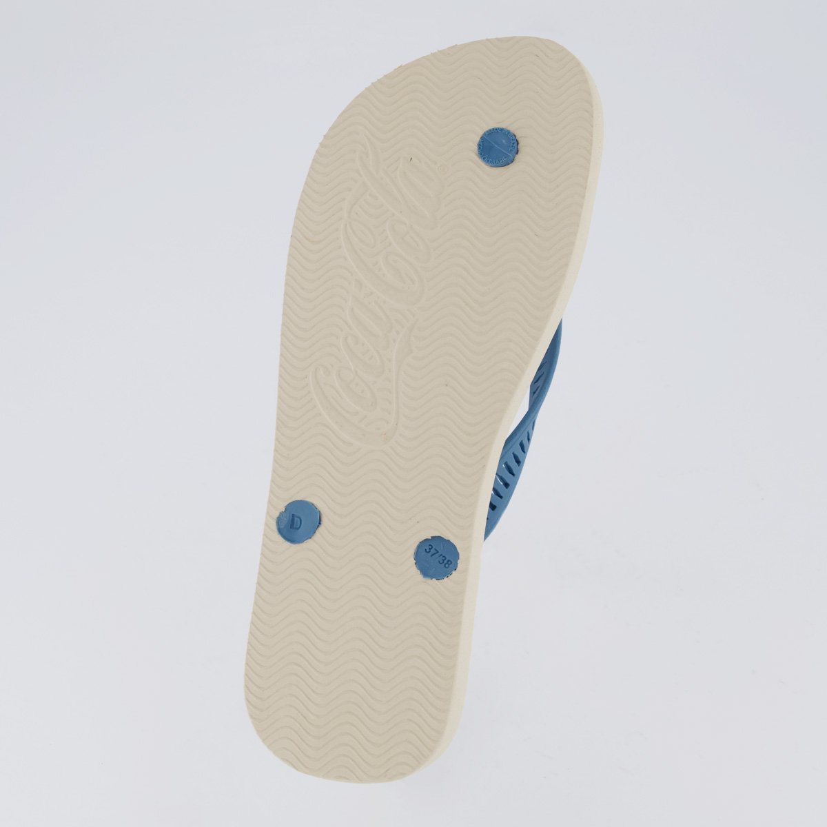 Chinelo Coca Cola Tropic Off White Azul 5