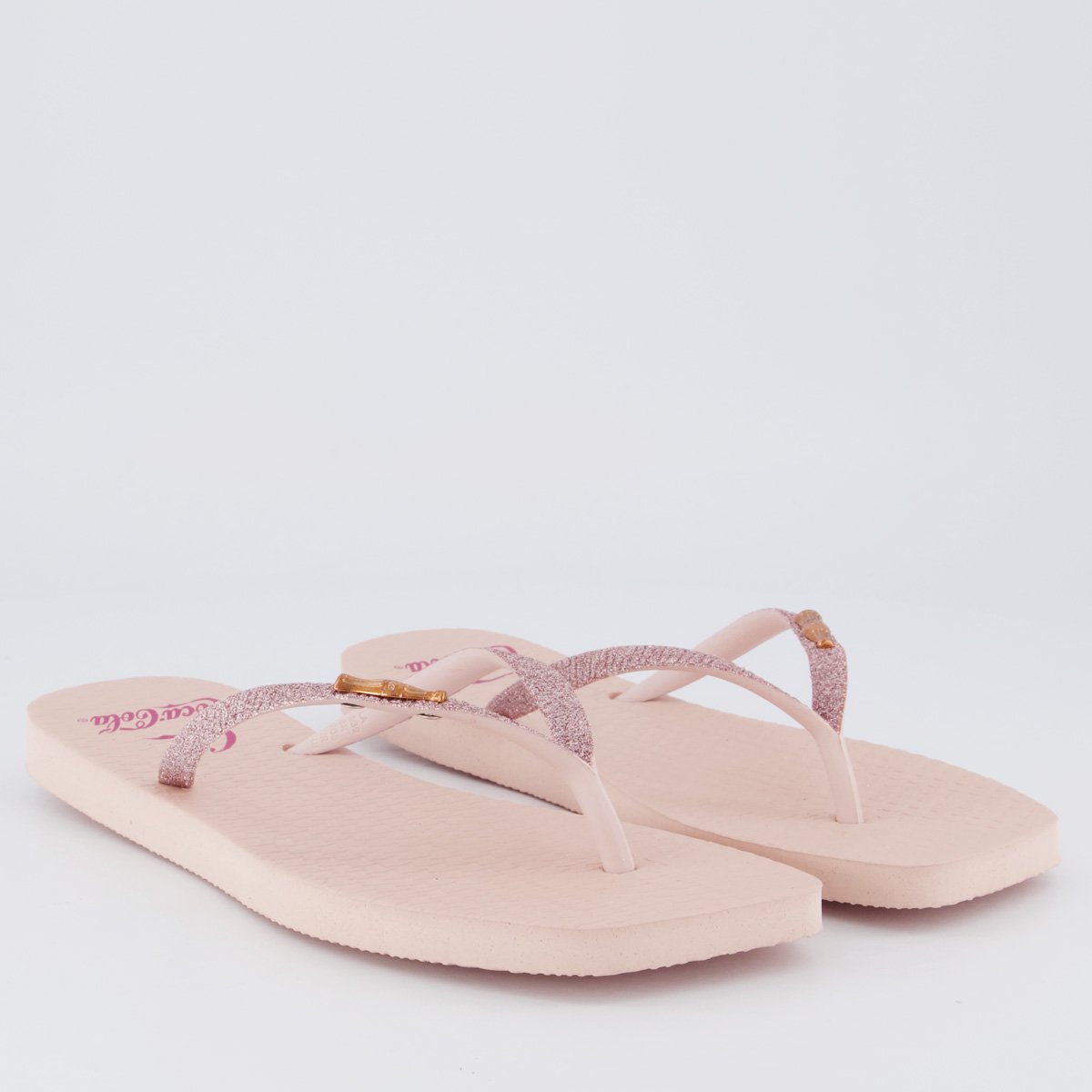 Chinelo Coca Cola Square C Gold Feminino Rosé Rosé 3