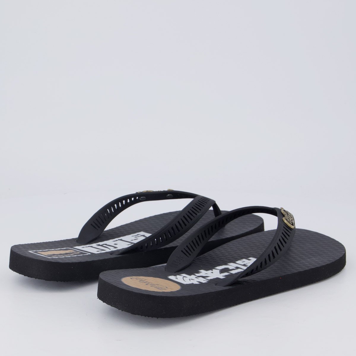 Chinelo Coca Cola Kanpai Preto Preto 4