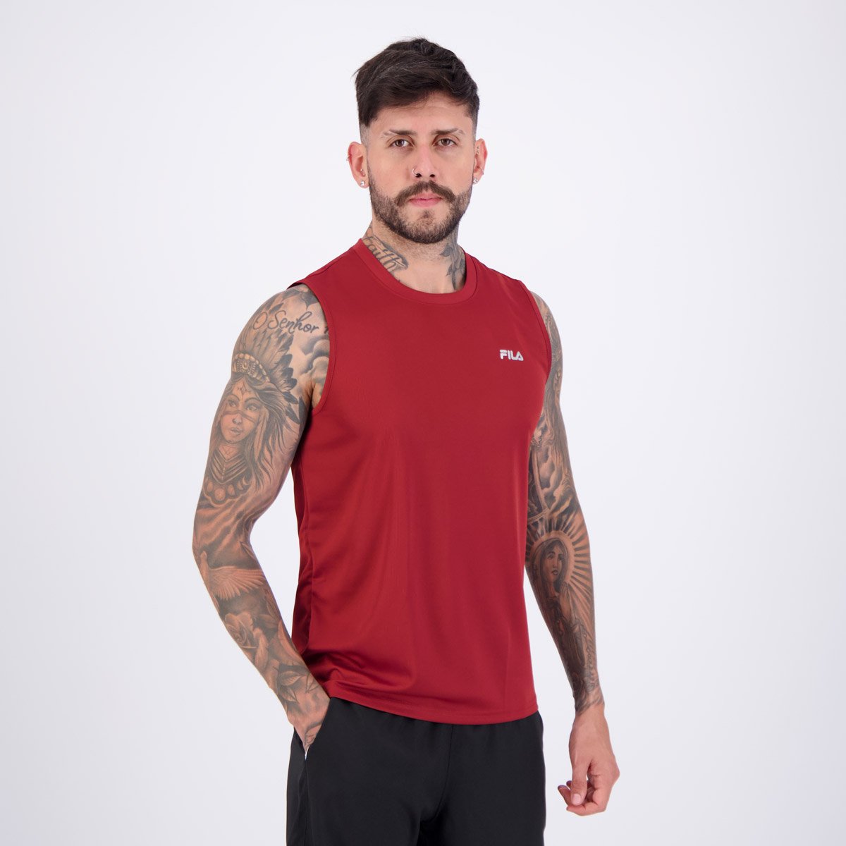 Regata Fila Myler Vinho Vermelho 2