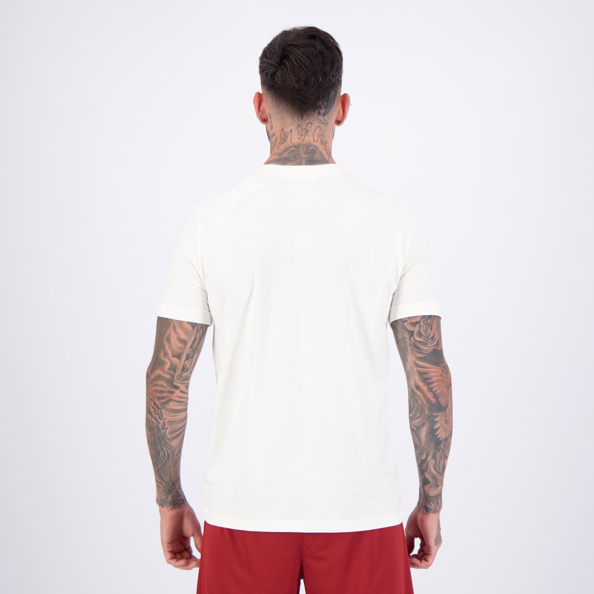 Camiseta Fila Regular Letter Premium IV Off White e Preta Branco 4
